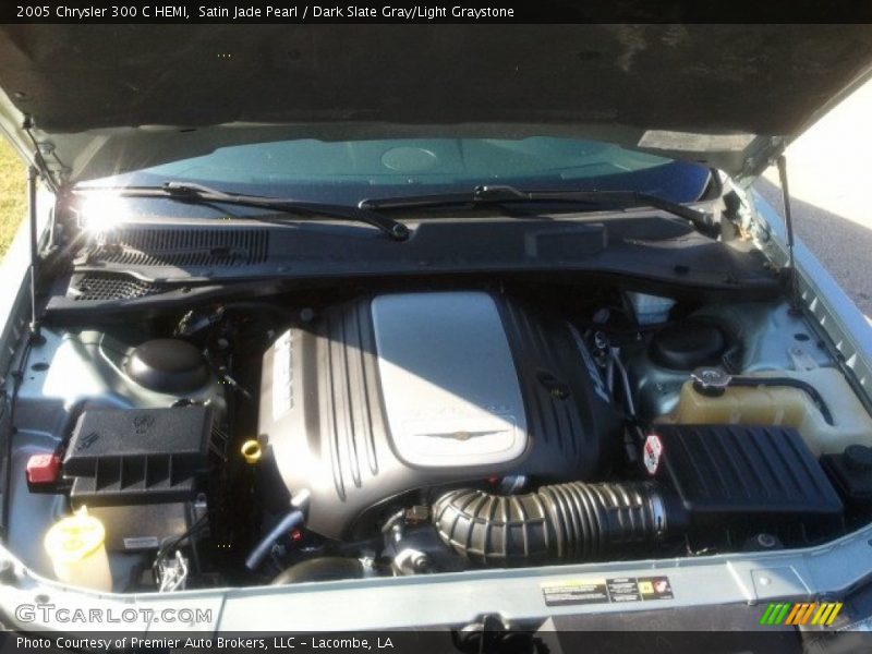 Satin Jade Pearl / Dark Slate Gray/Light Graystone 2005 Chrysler 300 C HEMI