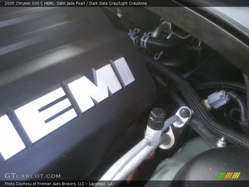 Satin Jade Pearl / Dark Slate Gray/Light Graystone 2005 Chrysler 300 C HEMI