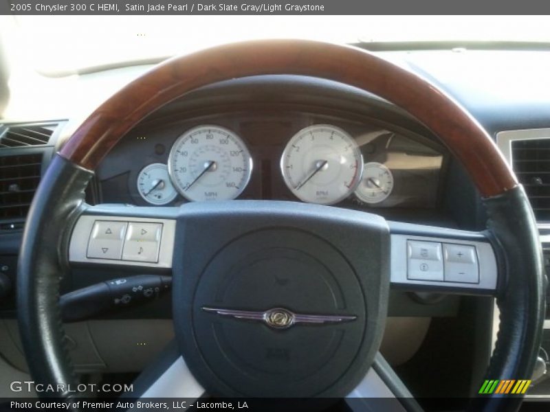 Satin Jade Pearl / Dark Slate Gray/Light Graystone 2005 Chrysler 300 C HEMI