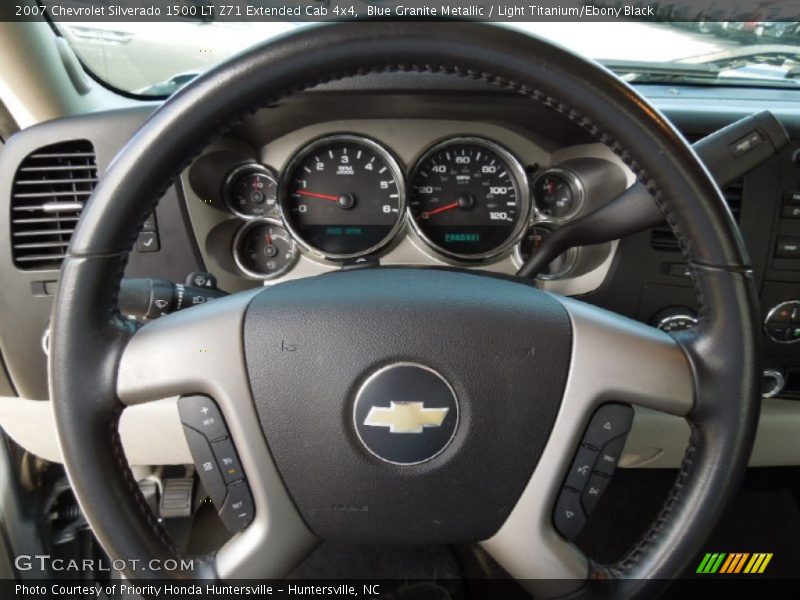 Blue Granite Metallic / Light Titanium/Ebony Black 2007 Chevrolet Silverado 1500 LT Z71 Extended Cab 4x4