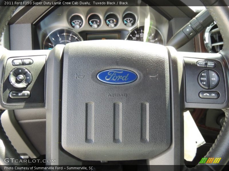 Tuxedo Black / Black 2011 Ford F350 Super Duty Lariat Crew Cab Dually