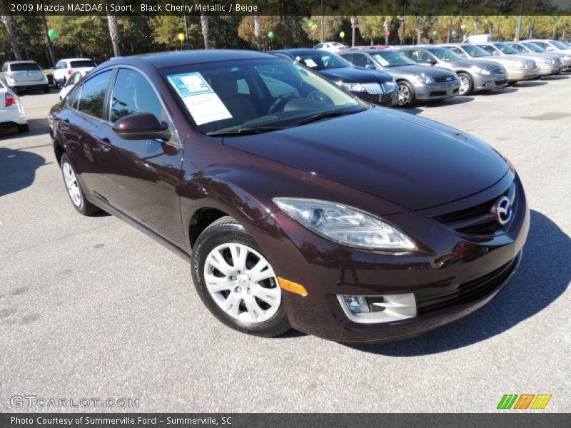 Black Cherry Metallic / Beige 2009 Mazda MAZDA6 i Sport