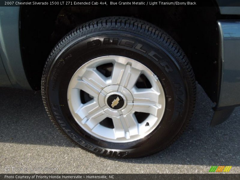 Blue Granite Metallic / Light Titanium/Ebony Black 2007 Chevrolet Silverado 1500 LT Z71 Extended Cab 4x4