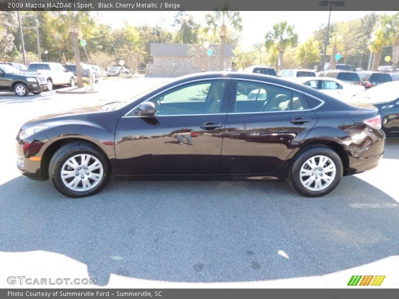 Black Cherry Metallic / Beige 2009 Mazda MAZDA6 i Sport