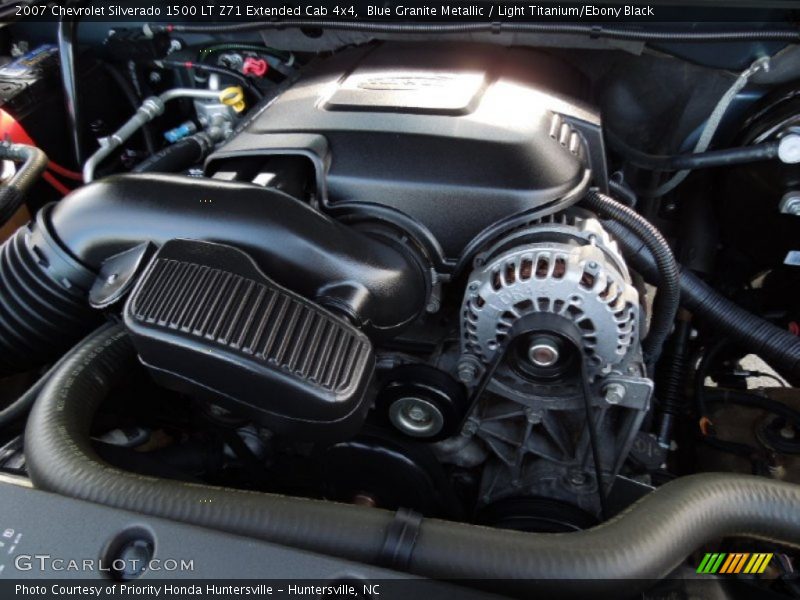 Blue Granite Metallic / Light Titanium/Ebony Black 2007 Chevrolet Silverado 1500 LT Z71 Extended Cab 4x4