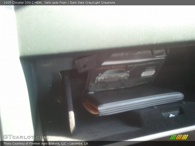 Satin Jade Pearl / Dark Slate Gray/Light Graystone 2005 Chrysler 300 C HEMI