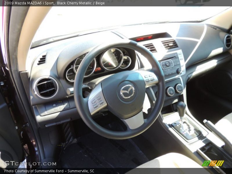 Black Cherry Metallic / Beige 2009 Mazda MAZDA6 i Sport