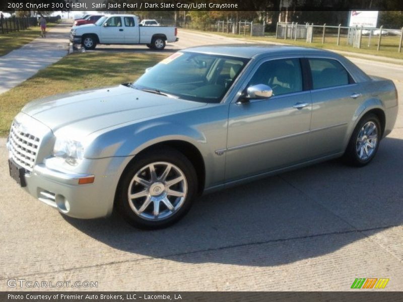 Satin Jade Pearl / Dark Slate Gray/Light Graystone 2005 Chrysler 300 C HEMI