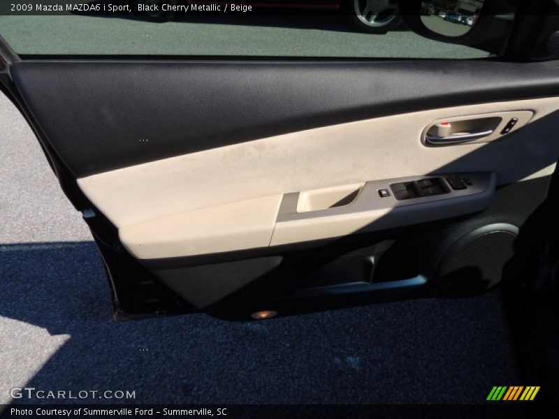 Black Cherry Metallic / Beige 2009 Mazda MAZDA6 i Sport