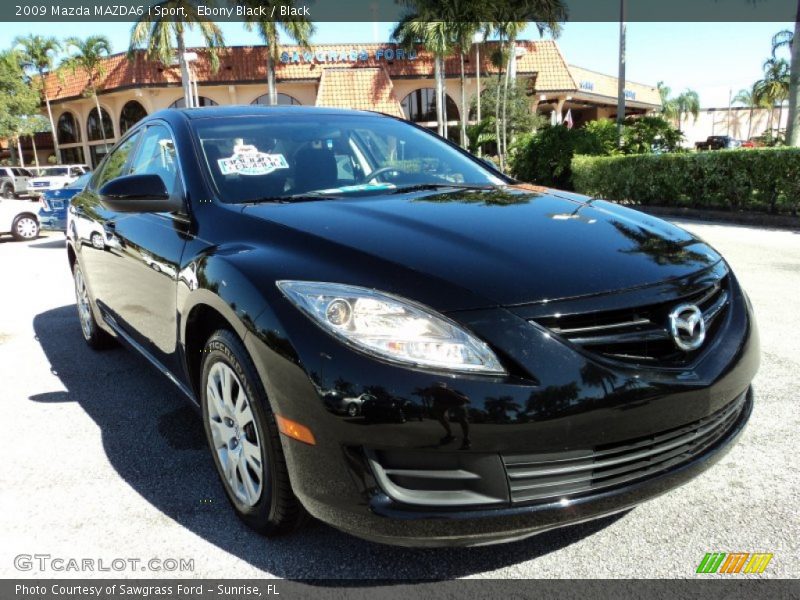 Ebony Black / Black 2009 Mazda MAZDA6 i Sport