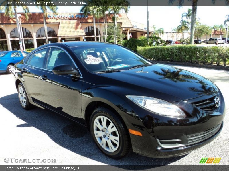 Ebony Black / Black 2009 Mazda MAZDA6 i Sport