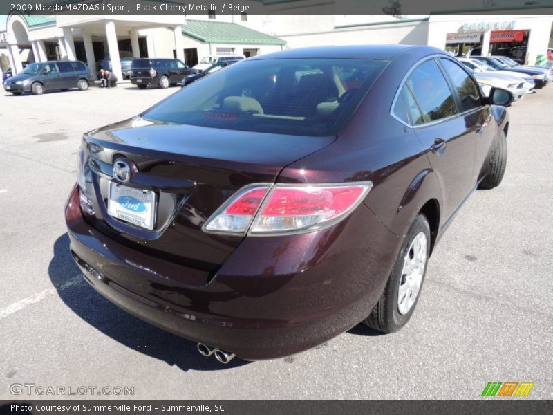 Black Cherry Metallic / Beige 2009 Mazda MAZDA6 i Sport