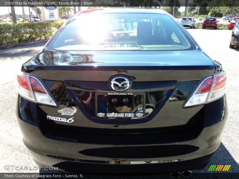 Ebony Black / Black 2009 Mazda MAZDA6 i Sport