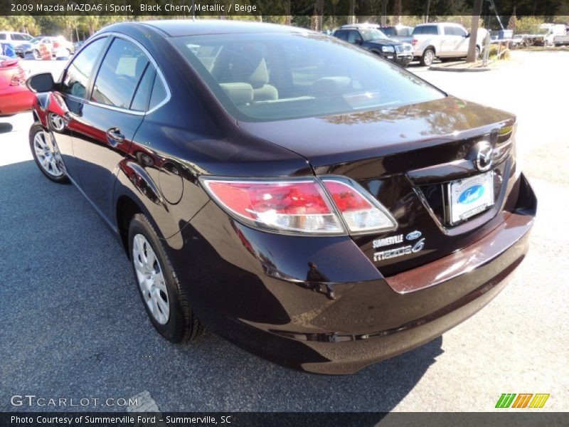 Black Cherry Metallic / Beige 2009 Mazda MAZDA6 i Sport