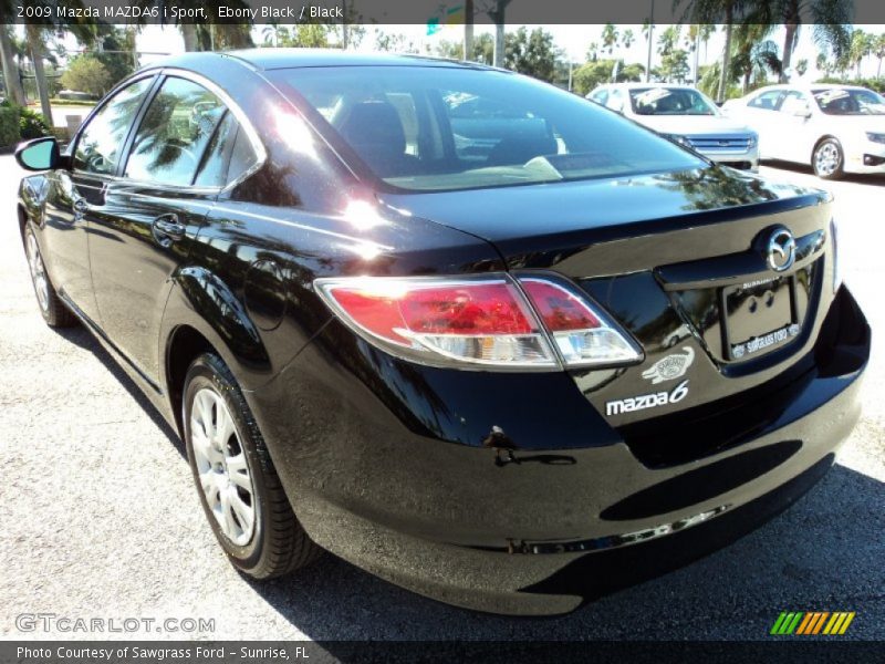 Ebony Black / Black 2009 Mazda MAZDA6 i Sport