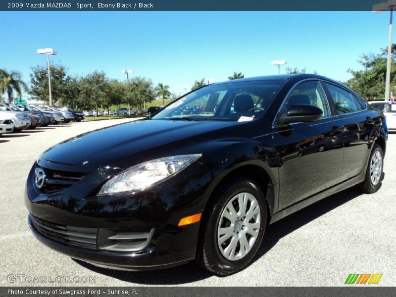 Ebony Black / Black 2009 Mazda MAZDA6 i Sport