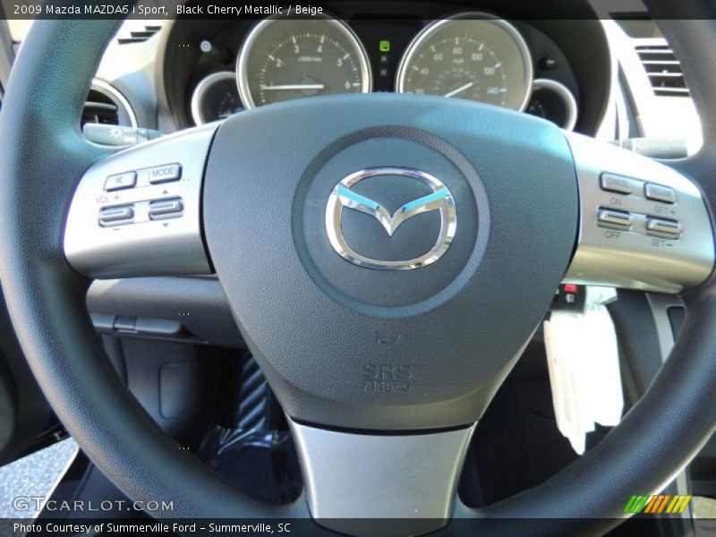 Black Cherry Metallic / Beige 2009 Mazda MAZDA6 i Sport