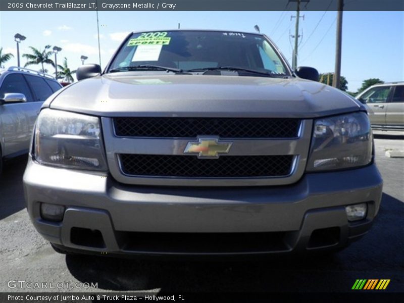 Graystone Metallic / Gray 2009 Chevrolet TrailBlazer LT