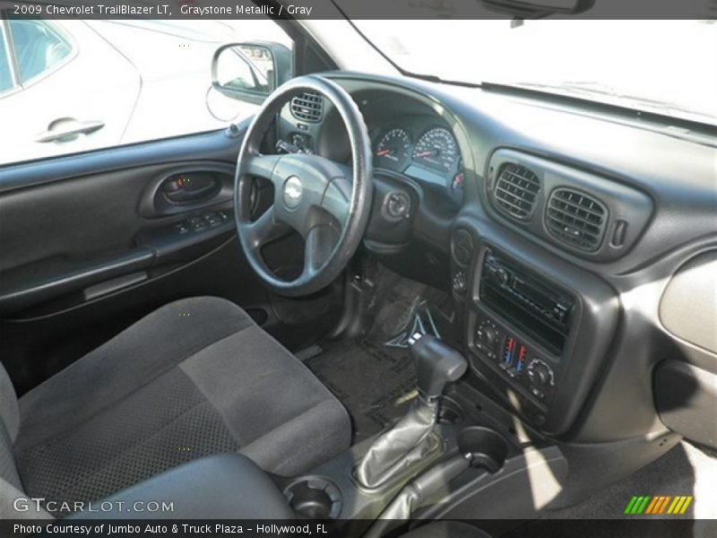 Graystone Metallic / Gray 2009 Chevrolet TrailBlazer LT