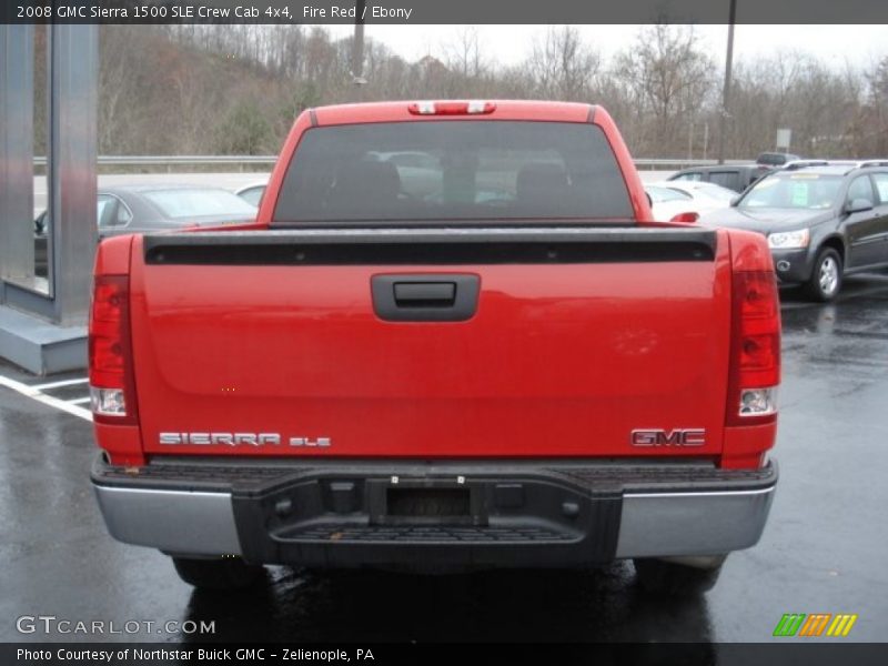 Fire Red / Ebony 2008 GMC Sierra 1500 SLE Crew Cab 4x4