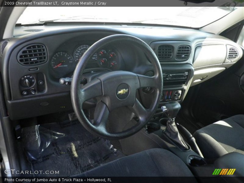 Graystone Metallic / Gray 2009 Chevrolet TrailBlazer LT