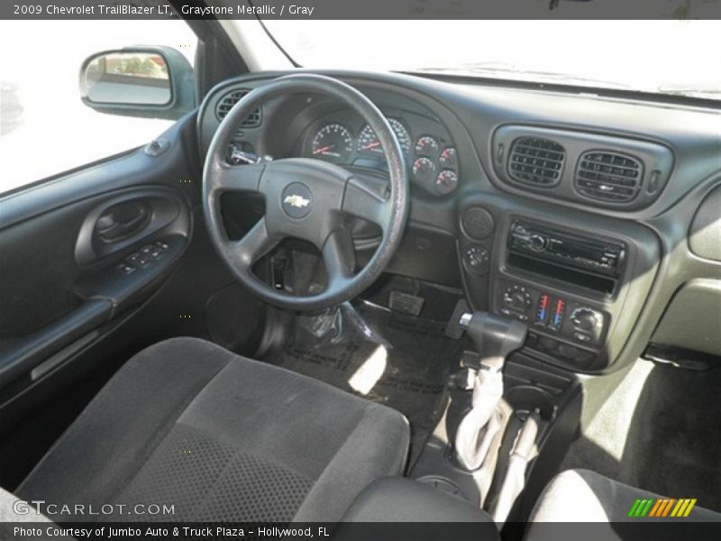 Graystone Metallic / Gray 2009 Chevrolet TrailBlazer LT