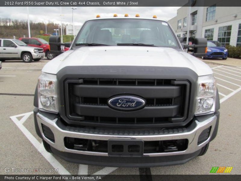 Oxford White / Steel 2012 Ford F550 Super Duty XL Crew Cab 4x4 Chassis