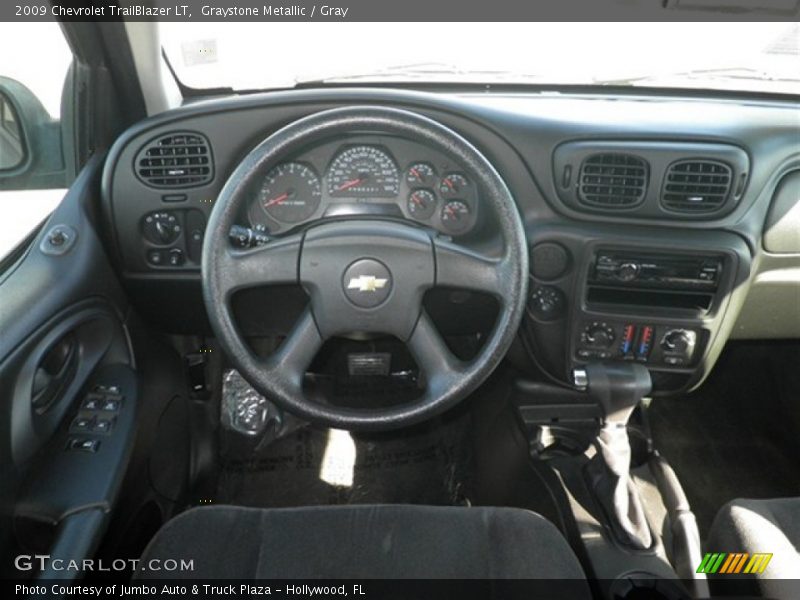 Graystone Metallic / Gray 2009 Chevrolet TrailBlazer LT