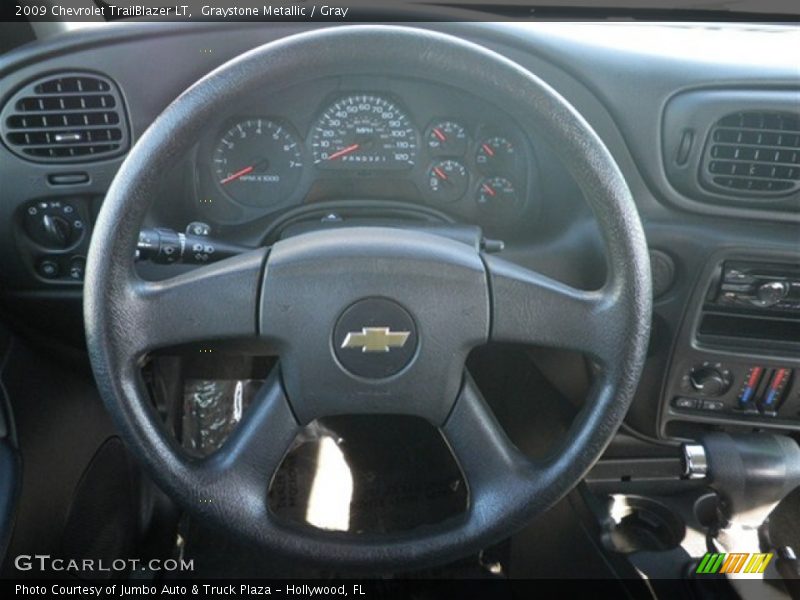 Graystone Metallic / Gray 2009 Chevrolet TrailBlazer LT