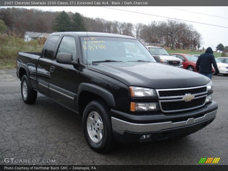 Black / Dark Charcoal 2007 Chevrolet Silverado 1500 Classic Z71 Extended Cab 4x4