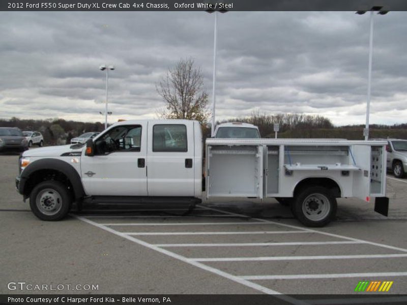 Oxford White / Steel 2012 Ford F550 Super Duty XL Crew Cab 4x4 Chassis