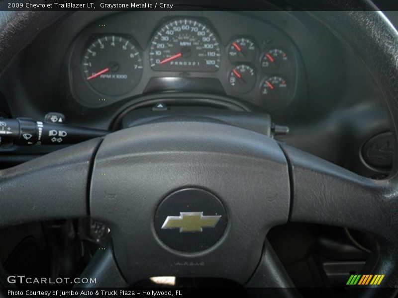 Graystone Metallic / Gray 2009 Chevrolet TrailBlazer LT