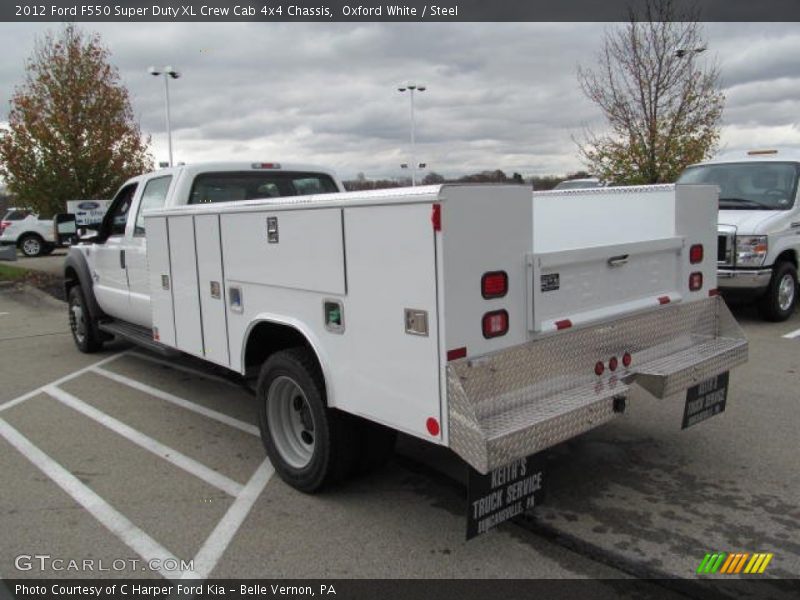 Oxford White / Steel 2012 Ford F550 Super Duty XL Crew Cab 4x4 Chassis