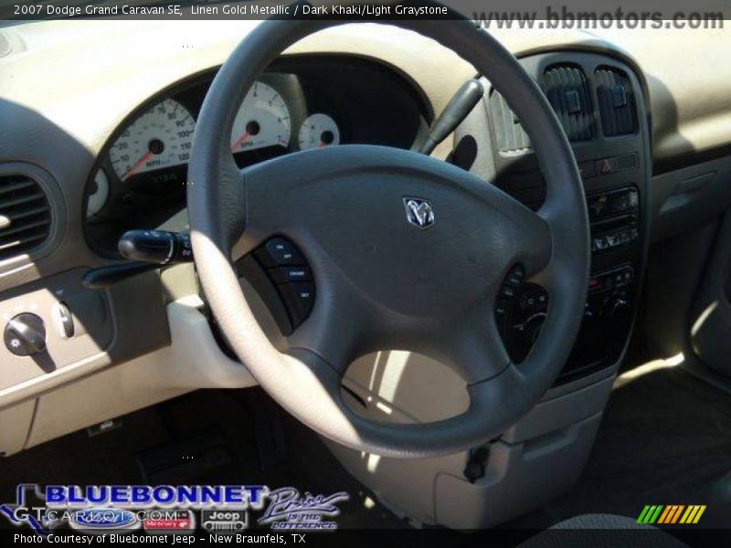 Linen Gold Metallic / Dark Khaki/Light Graystone 2007 Dodge Grand Caravan SE