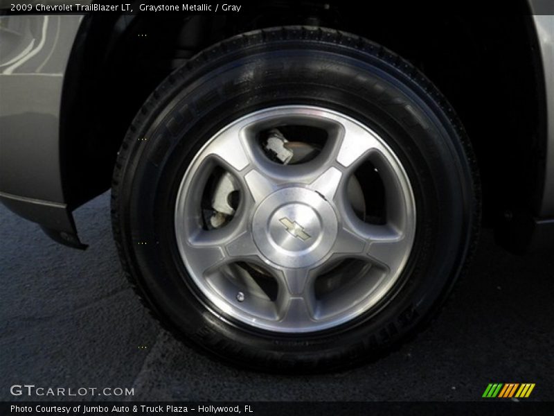 Graystone Metallic / Gray 2009 Chevrolet TrailBlazer LT