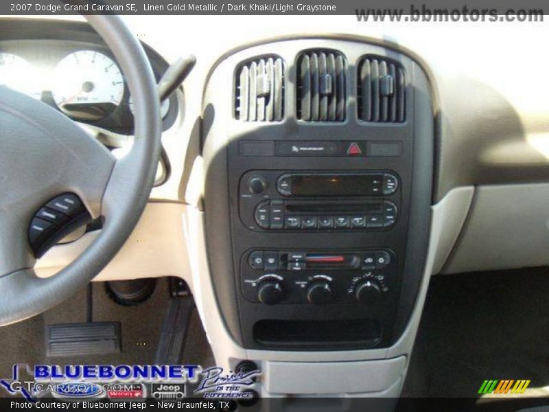 Linen Gold Metallic / Dark Khaki/Light Graystone 2007 Dodge Grand Caravan SE