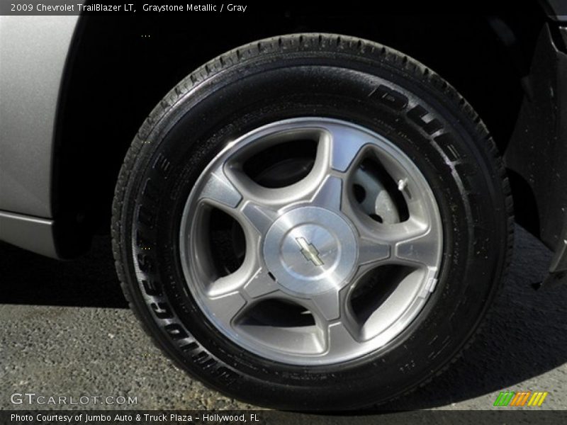 Graystone Metallic / Gray 2009 Chevrolet TrailBlazer LT