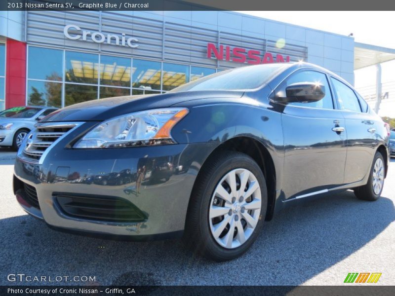 Graphite Blue / Charcoal 2013 Nissan Sentra SV