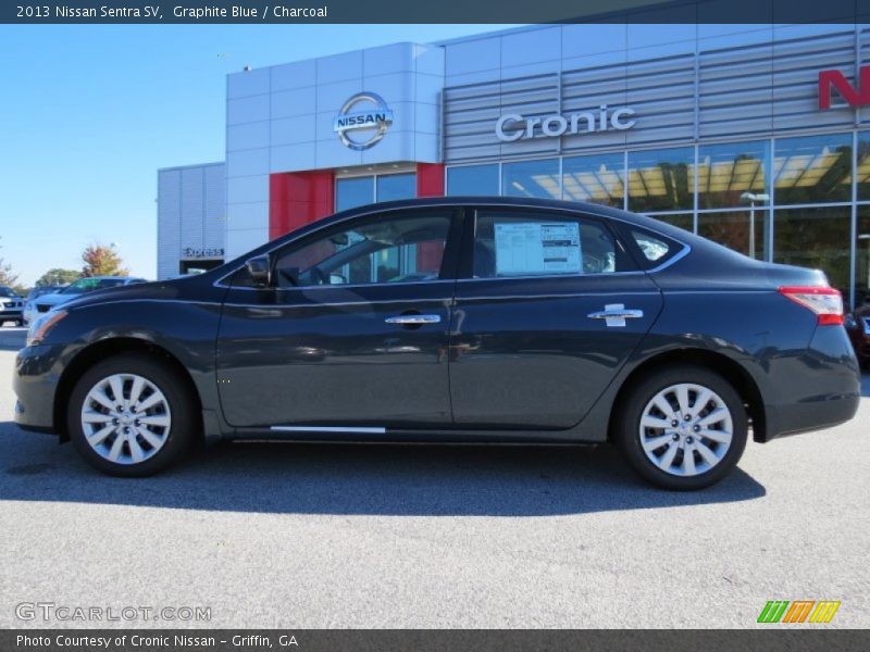 Graphite Blue / Charcoal 2013 Nissan Sentra SV