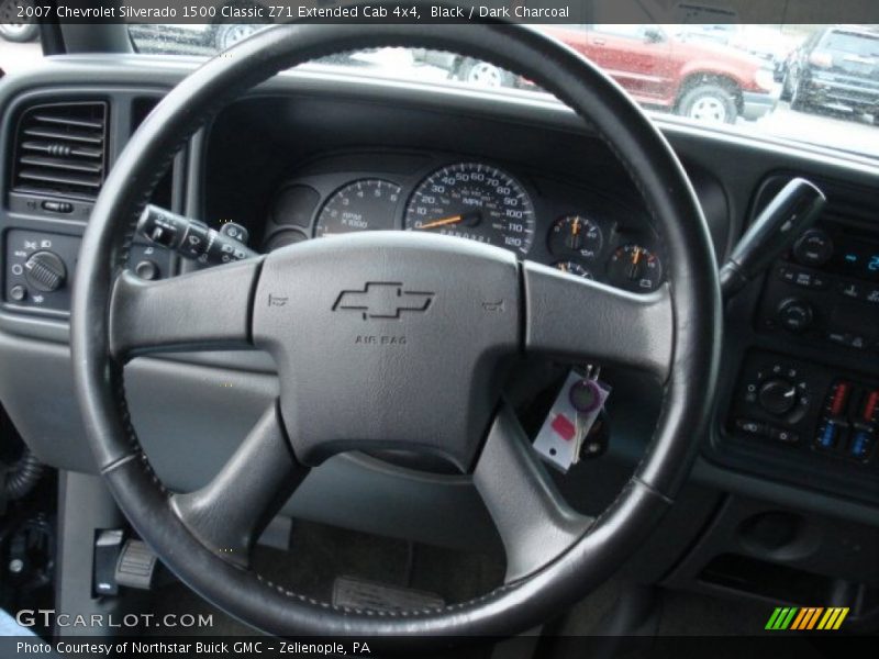 Black / Dark Charcoal 2007 Chevrolet Silverado 1500 Classic Z71 Extended Cab 4x4