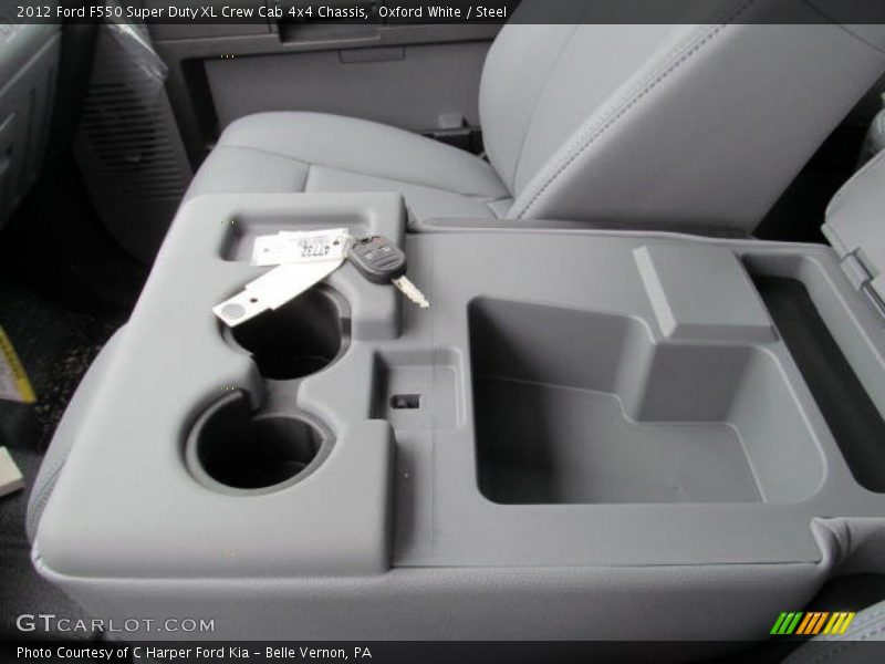 Oxford White / Steel 2012 Ford F550 Super Duty XL Crew Cab 4x4 Chassis