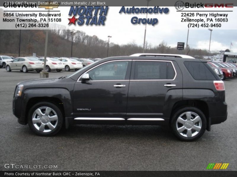 Iridium Metallic / Jet Black 2013 GMC Terrain Denali AWD