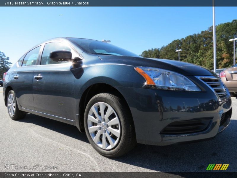 Graphite Blue / Charcoal 2013 Nissan Sentra SV