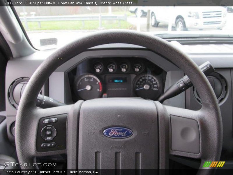 Oxford White / Steel 2012 Ford F550 Super Duty XL Crew Cab 4x4 Chassis