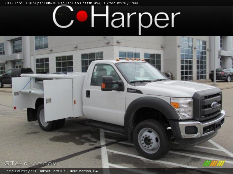 Oxford White / Steel 2012 Ford F450 Super Duty XL Regular Cab Chassis 4x4
