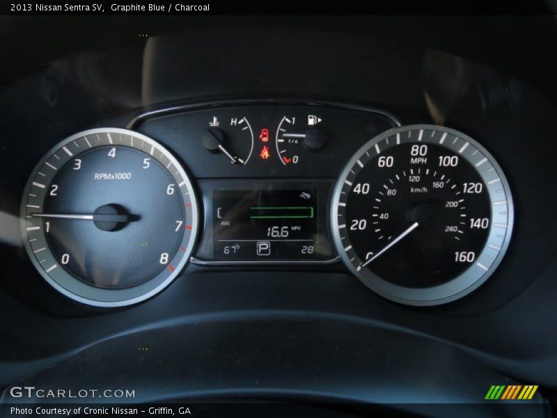 Graphite Blue / Charcoal 2013 Nissan Sentra SV