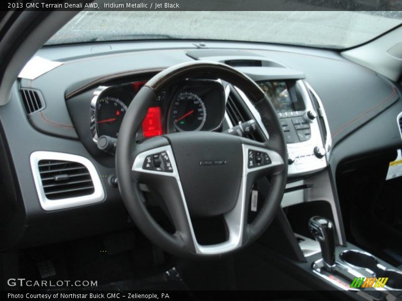 Iridium Metallic / Jet Black 2013 GMC Terrain Denali AWD