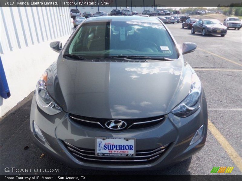 Harbor Gray Metallic / Gray 2013 Hyundai Elantra Limited
