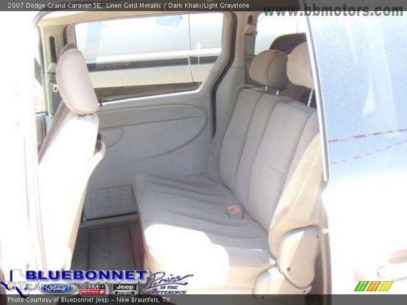 Linen Gold Metallic / Dark Khaki/Light Graystone 2007 Dodge Grand Caravan SE