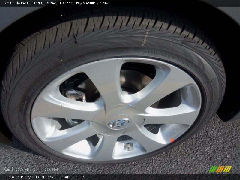 Harbor Gray Metallic / Gray 2013 Hyundai Elantra Limited